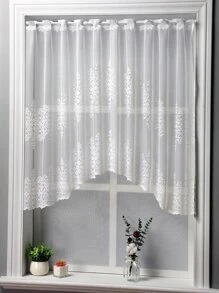 1入組卷軸圖案窗帷 - 白色 - 查看 3