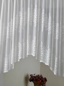 1入組卷軸圖案窗帷 - 白色 - 查看 4