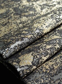 圖形圖案流蘇裝飾長方桌布 - 灰色 - 查看 2