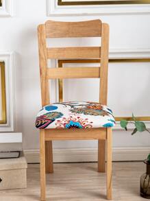 1入組復古花朵印花椅子座套 - 彩色 - 查看 2