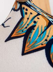 1入組復古花朵印花椅子座套 - 彩色 - 查看 3