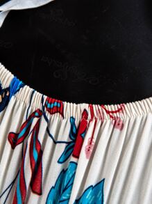 1入組復古花朵印花椅子座套 - 彩色 - 查看 5