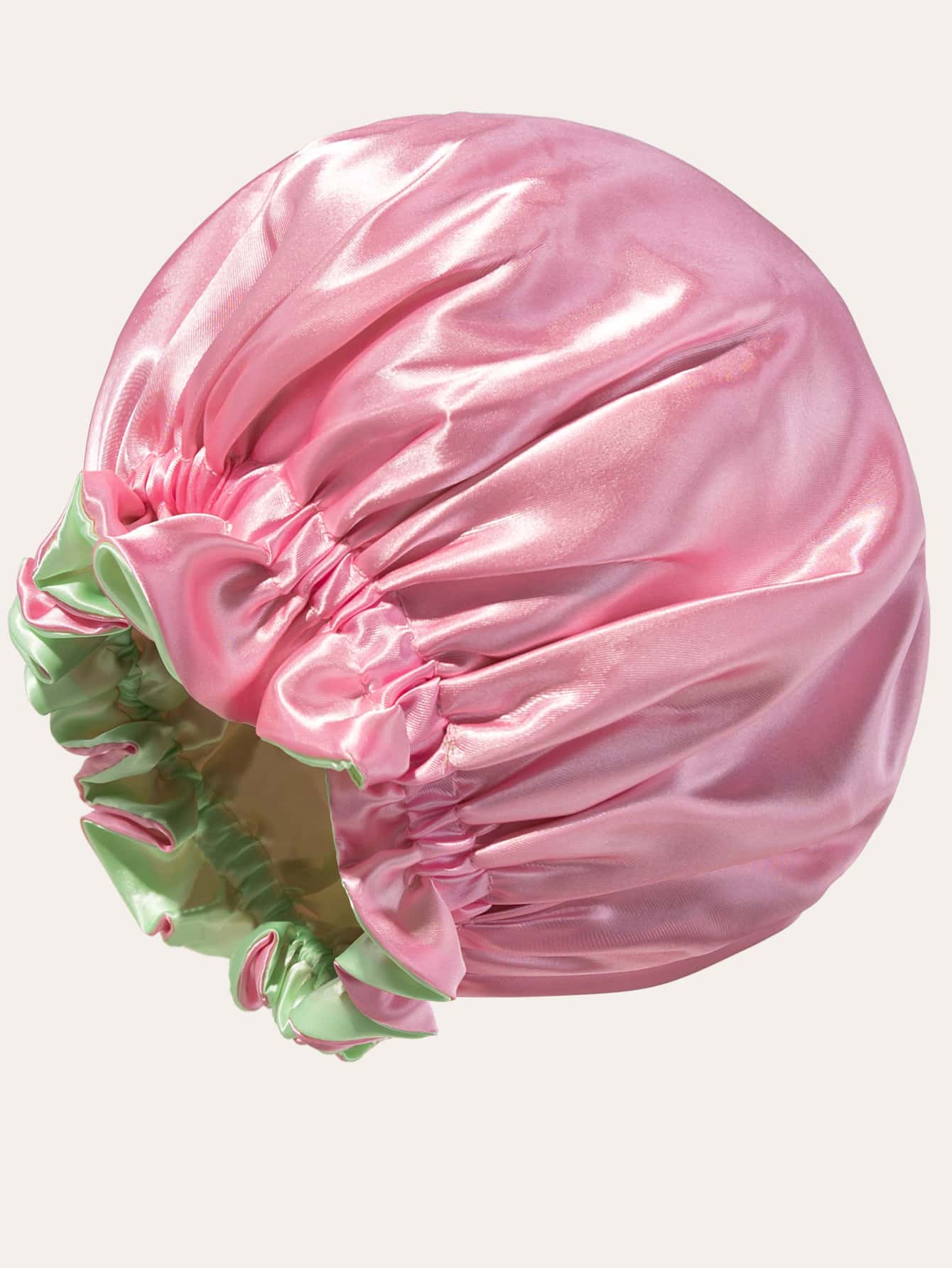 Solid Reversible Hair Bonnet - Multicolor - View 1