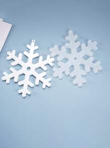 1pc Christmas Snowflake Design DIY Silicone Mold - White - View 2