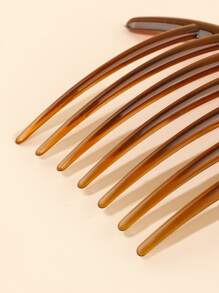 2 combinations to install amber disk hair fork for fork combat hair styling inserted hair fork - Mocha Brown - View 3