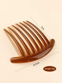2 combinations to install amber disk hair fork for fork combat hair styling inserted hair fork - Mocha Brown - View 4