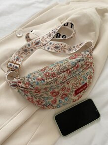 Floral Pattern Bum Bag - Multicolor - View 4