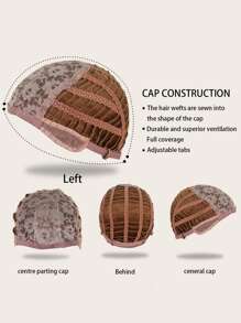 Long Body Wave Synthetic Wig - Light Brown - View 4