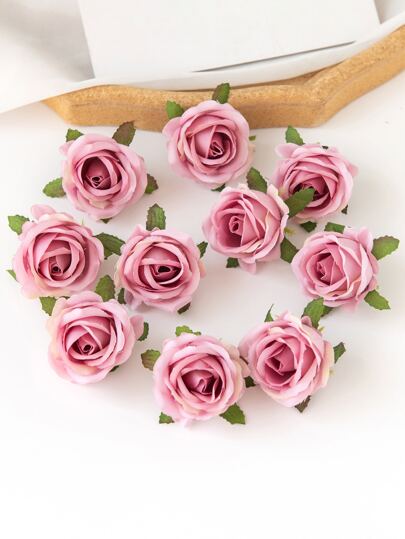 10/30个仿真玫瑰花头，适用于情人节、新年装饰、DIY糖果盒、新娘捧花、母亲节丝绸花瓶装饰、家居装饰、户外花园、婚礼捧花、客厅DIY糖果盒、花环、仿真植物、家居用品