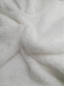 Manfinity Hypemode Oversize Men's Drop Shoulder Teddy Hoodie - White - View 4