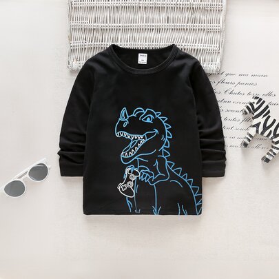 Toddler Boys Dinosaur Print Tee