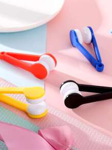 1pc Portable Random Color Mini Sun Glasses Cleaner Brush, Eyeglass Spectacles Cleaner, Eyeglass Brush Cleaning Tool - Multicolor - View 5