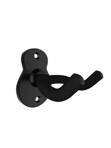 1pc Wall Mounted Guitar Holder, Black Guitar Rack For Home - Black - View 3