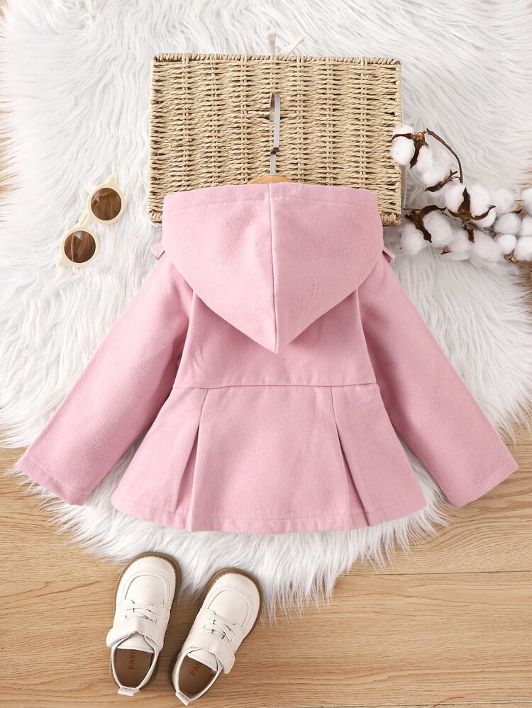 Bebé Abrigo con capucha con fruncido - Rosa - Añade 2