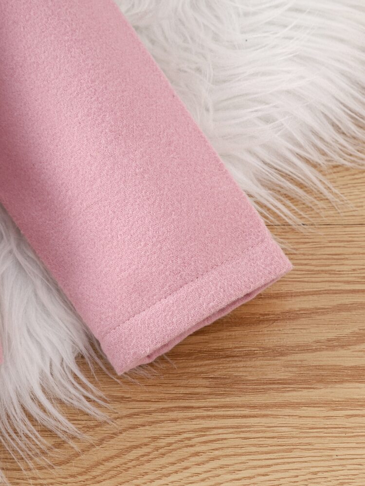 Bebé Abrigo con capucha con fruncido - Rosa - Añade 5