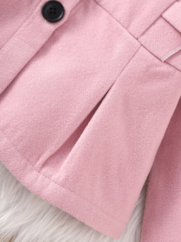 Bebé Abrigo con capucha con fruncido - Rosa - Añade 6