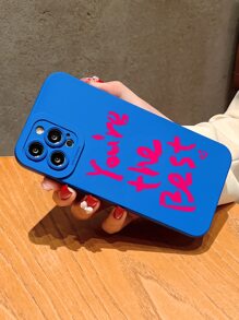 Slogan Graphic Phone Case - Multicolor - View 2