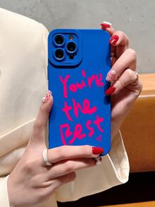 Slogan Graphic Phone Case - Multicolor - View 4