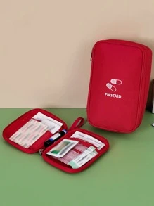 1 Bộ dụng cụ cấp cứu y tế cầm tay có ngăn chia, thích hợp cho việc đi du lịch và công tác - Đỏ - Xem 7
