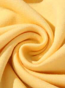 Toddler Girls Slogan Graphic Pullover - Yellow - View 4