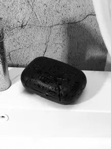 1pc Portable Waterproof Soap Dish, Black Soap Box For Bathroom Home Bathroom Decor Fall Decor Back To School - Black - View 6