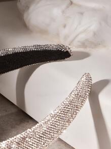 SHEIN Belle 水鑽裝飾髮箍 - 白色 - 查看 4