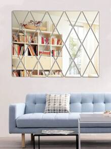 27入組素色鏡子牆貼