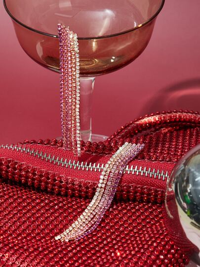 SHEIN Belle 水鑽流蘇耳墜