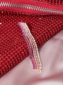 SHEIN Belle 水鑽流蘇耳墜 - 彩色 - 查看 4