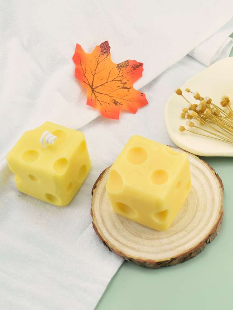 1 pieza Molde de silicona de bricolaje queso diseño - Blanco - Añade 5