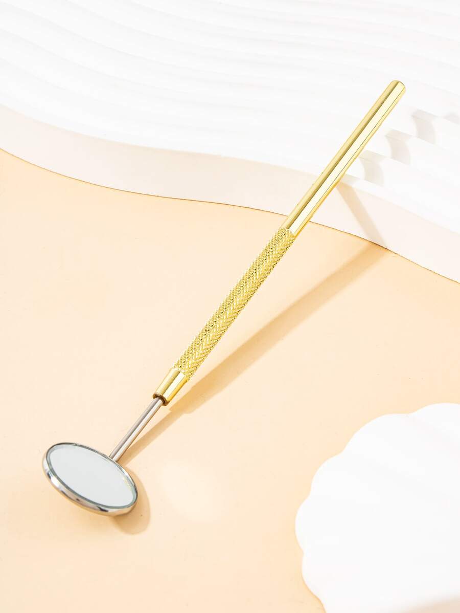 Gương soi lông mi cầm tay 1 mảnh - Vàng - Xem 1
