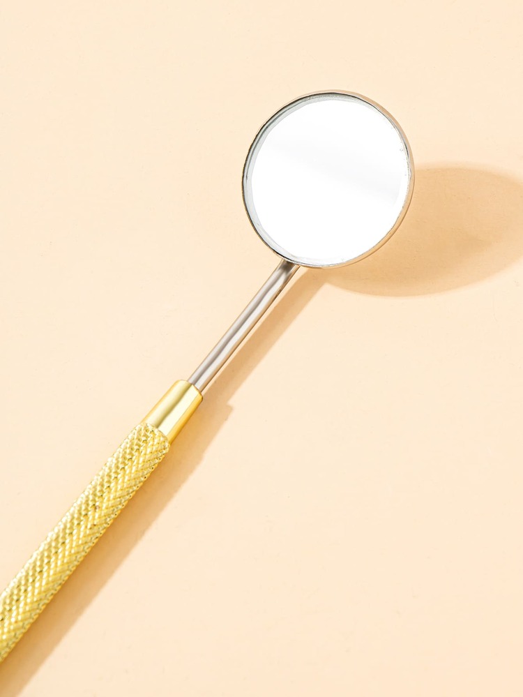 1入組便攜睫毛鏡子 - 金色 - 查看 3