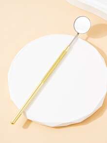 Gương soi lông mi cầm tay 1 mảnh - Vàng - Xem 5