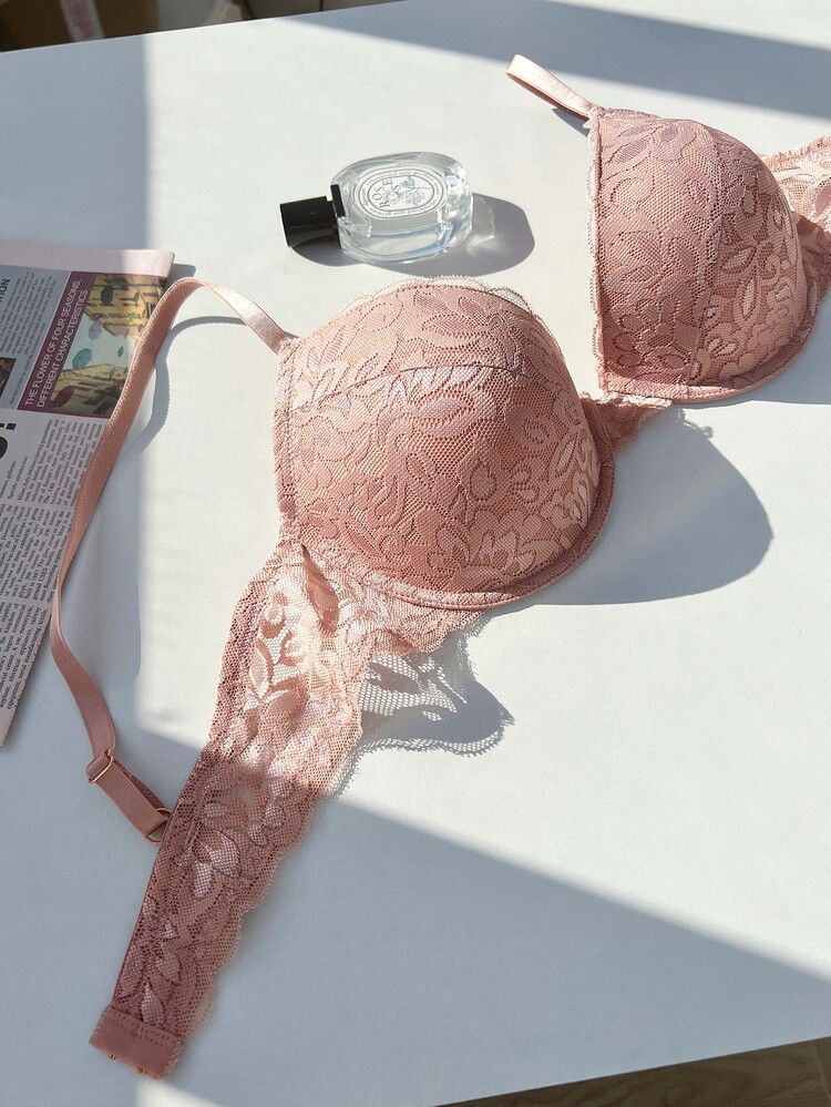 3pack Floral Lace Underwire Bra Set - Multicolor - View 5