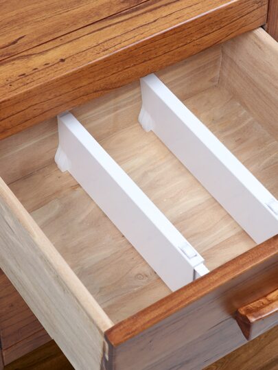 1pc Solid Drawer Divider, White ABS Telescopic Partition Board For Drawer  Decorations   Autumn Decor Festival Decor Room Decor Home Decor Fall Decor Bedroom Decor