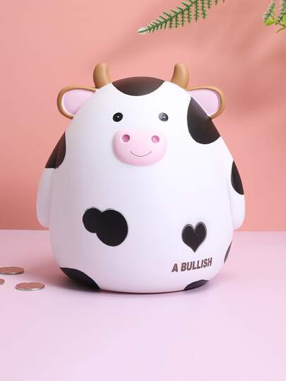 1 pieza Alcancía con diseño de vaca, mejor regalo