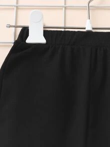 Toddler Girls Moon And Star Print Joggers - Black - View 3