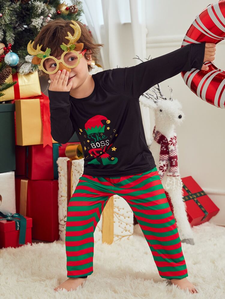 Toddler Boys Christmas Print PJ Set - Multicolor - View 6