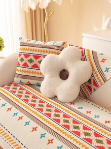 1入組幾何樣式沙發巾 - 彩色 - 查看 2