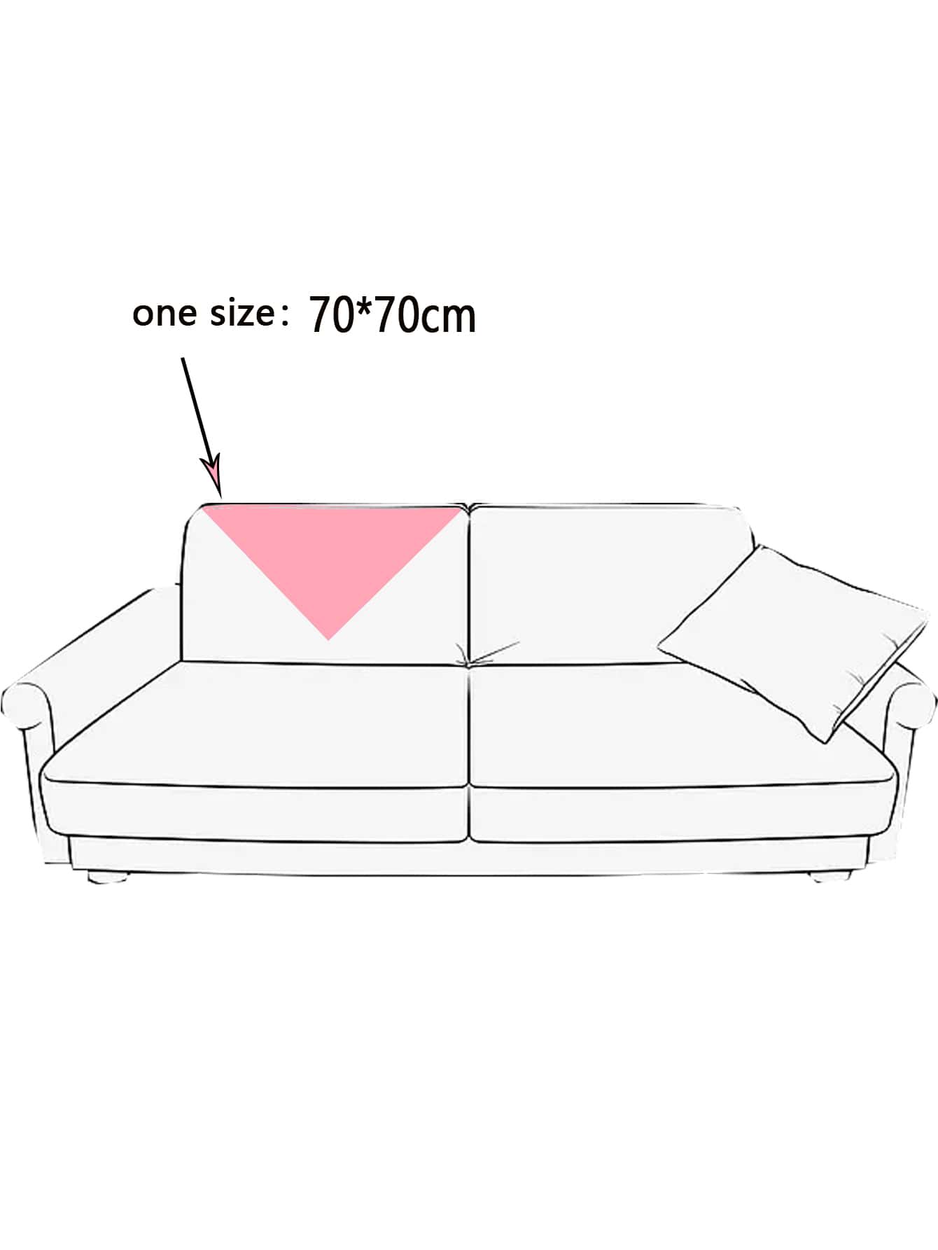 1 cái thêu chi tiết khăn sofa - Màu be - Xem 4