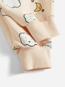 CakeSpy Toddler Girls Cartoon Graphic Mesh Overlay Dress