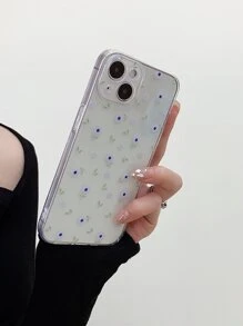 Floral Pattern Clear Phone Case - Multicolor - View 6