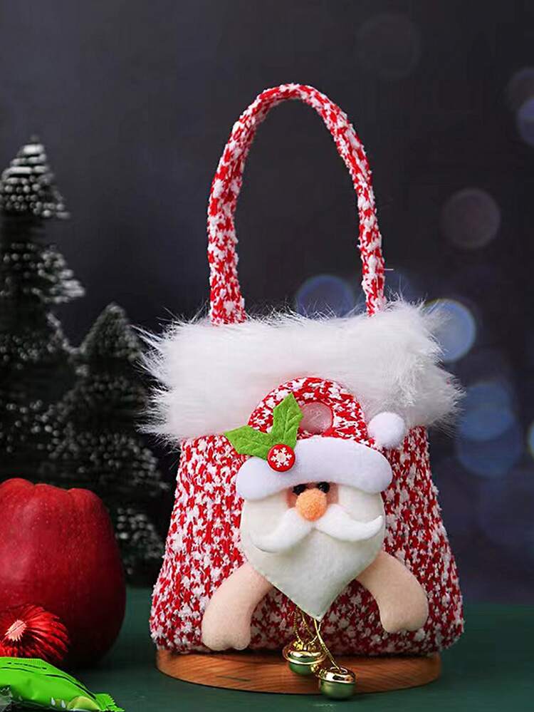 Bolsa de regalo Papá Noel de Navidad - Multicolor - Añade 1
