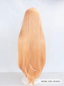 Tóc giả tổng hợp dài màu cam cho tiệc tùng Tóc giả cosplay thẳng siêu dài có mái Tóc giả bằng sợi Anime chịu nhiệt không cần keo Trường học Halloween Ngày lễ Tạ ơn Giáng sinh Tóc giả mật độ cao Giá rẻ kèm mũ đội tóc giả miễn phí - trái cam - Xem 2