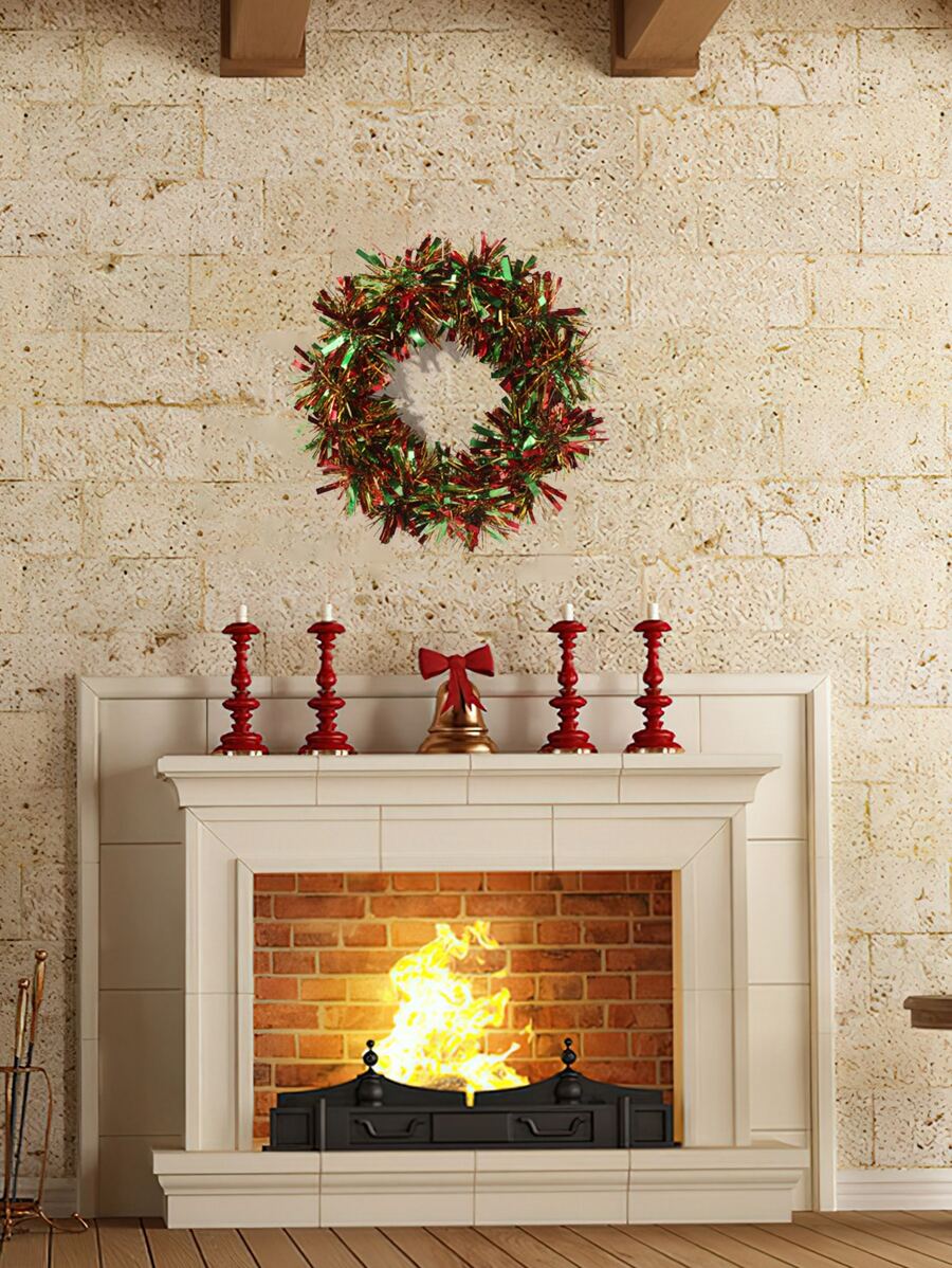 1pc Christmas Tinsel Twist Garland - Multicolor - View 1