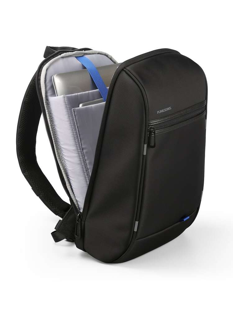 Men USB Charging Port Sling Bag - Black - View 4