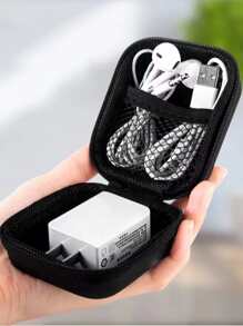 1 túi lưu trữ cáp dữ liệu - màu đen - Xem 4