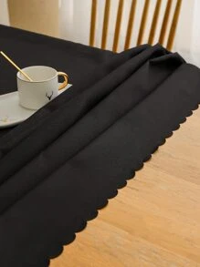 1 khăn trải bàn viền sò điệp - màu đen - Xem 4