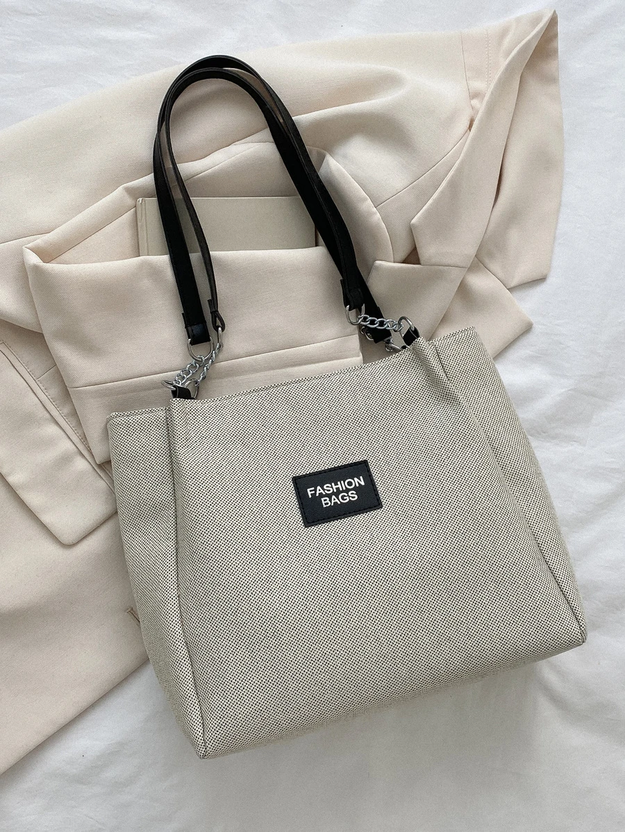 時尚、簡約、休閒、百搭、大容量肩包,適用於女孩、少女