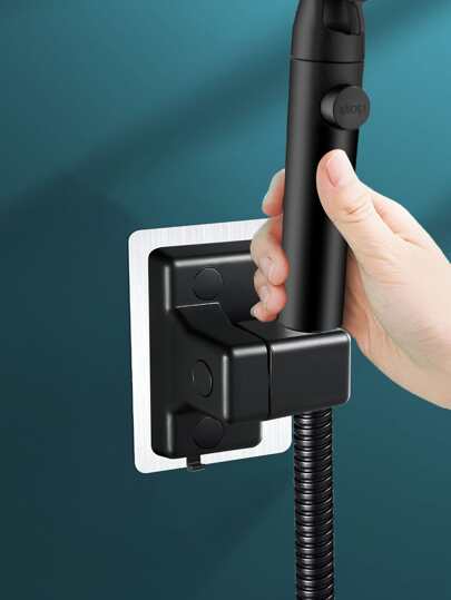 1pc Punch-Free Shower Head Holder, Wall Mounted Shower Head Rack For Bathroom Bathroom Accessories Bathroom Tools